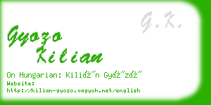 gyozo kilian business card